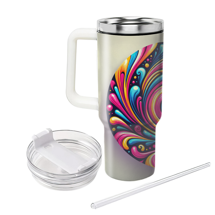 Tie-dye Spiral Dreams  Personalized Tumblers