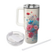 Vibrant Wildflower Symphony  Travel Tumblers