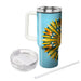 Sunny Sunburst Pattern  Travel Tumblers