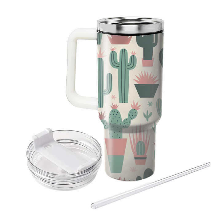 Geometric Cactus Pattern  Decorative Tumblers