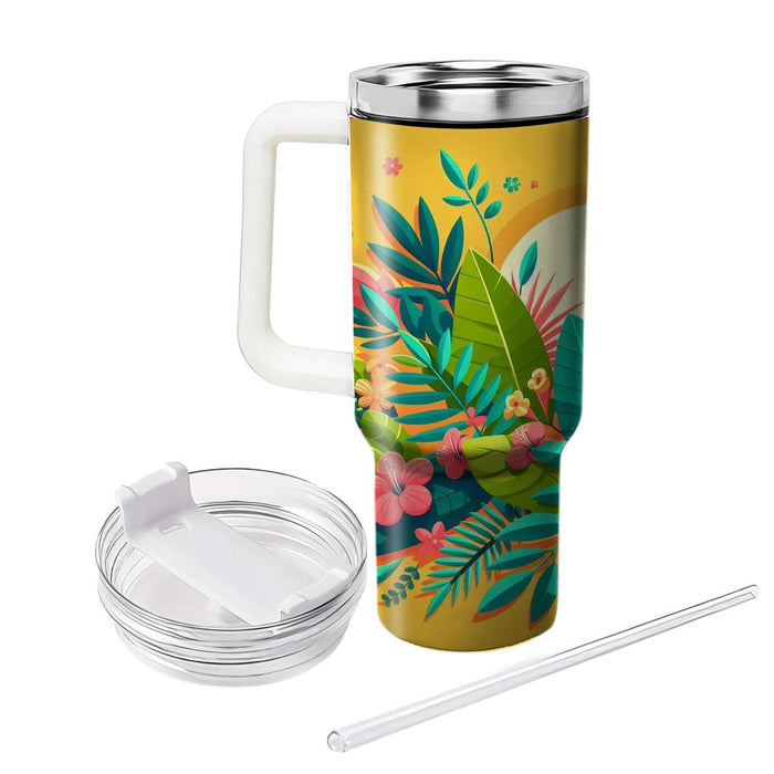 Tropical Vibes  Tumblers With Lids