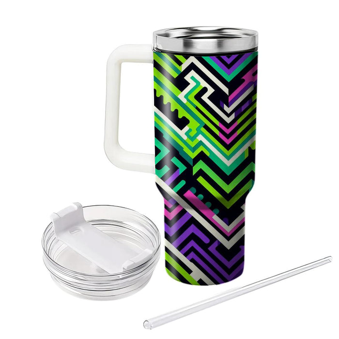 Funky Zigzag Jazz  Unique Tumblers