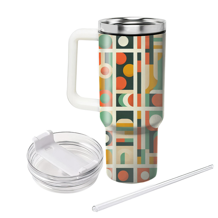 Retro Dot Grid  Insulated Tumblers