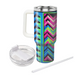 Bright 80s Neon Zigzag  Tumblers For Gifts