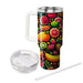 Bright Summer Fruits  Tumblers With Lids