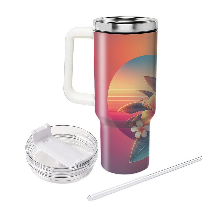 Tropical Sunset Bloom  Insulated Tumblers