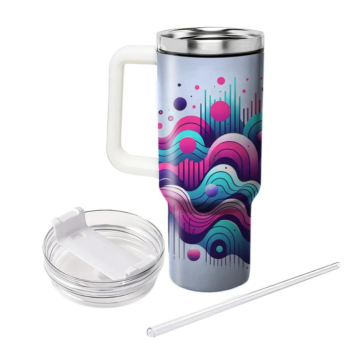 Retro Music Wave  Tumbler Cups