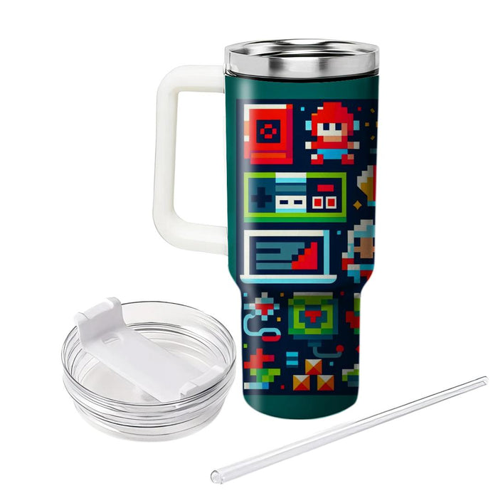 Retro Pixel Adventure  Insulated Tumblers