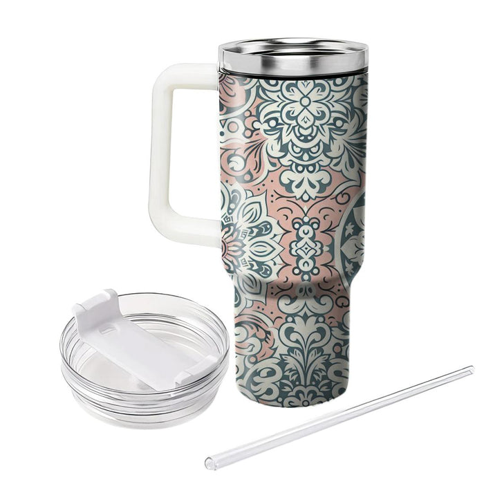 Floral Lace Pattern  Personalized Tumblers