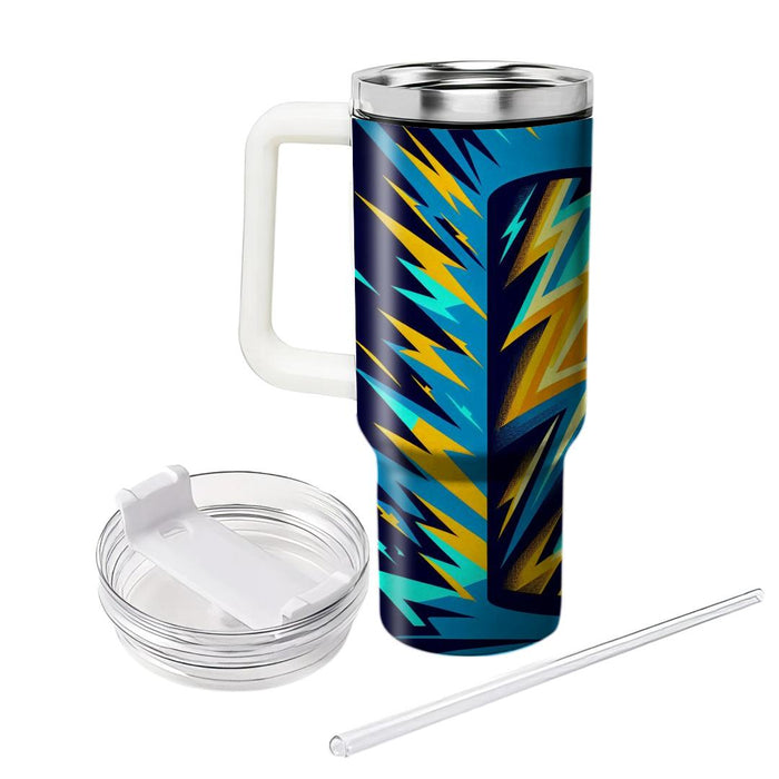 Retro Lightning Bolt  Travel Tumblers