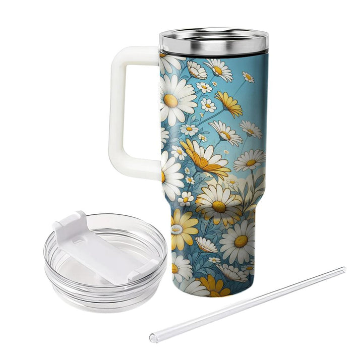 Whimsical Daisy Delight  Unique Tumblers