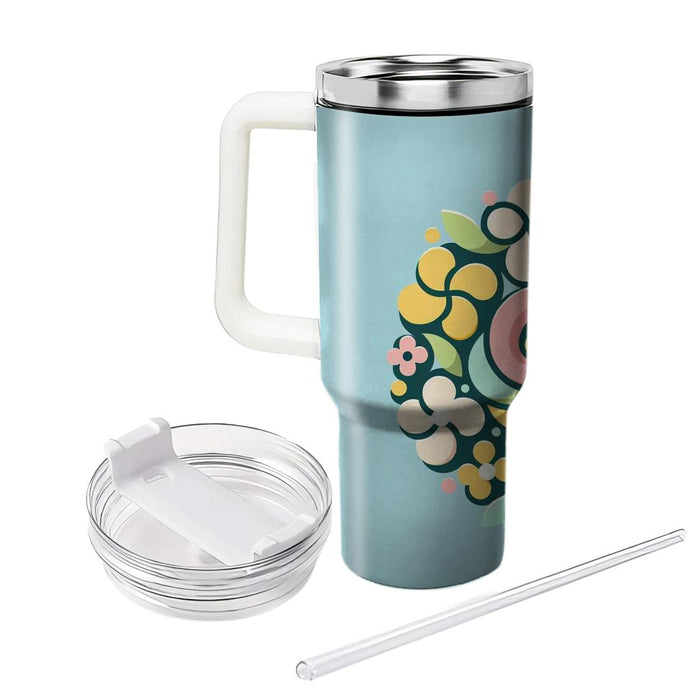 Whimsical Spiral Blossom  Custom Tumblers