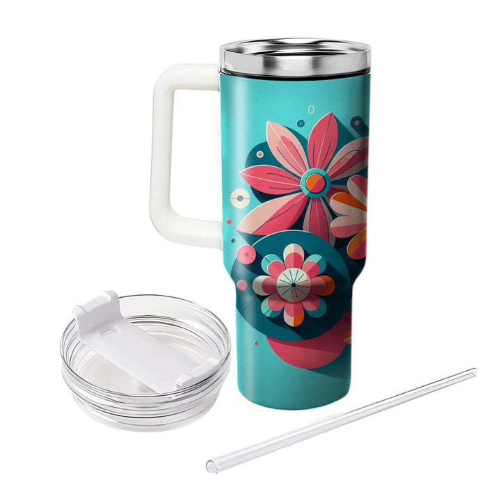 Bold Floral  Tumbler Cups