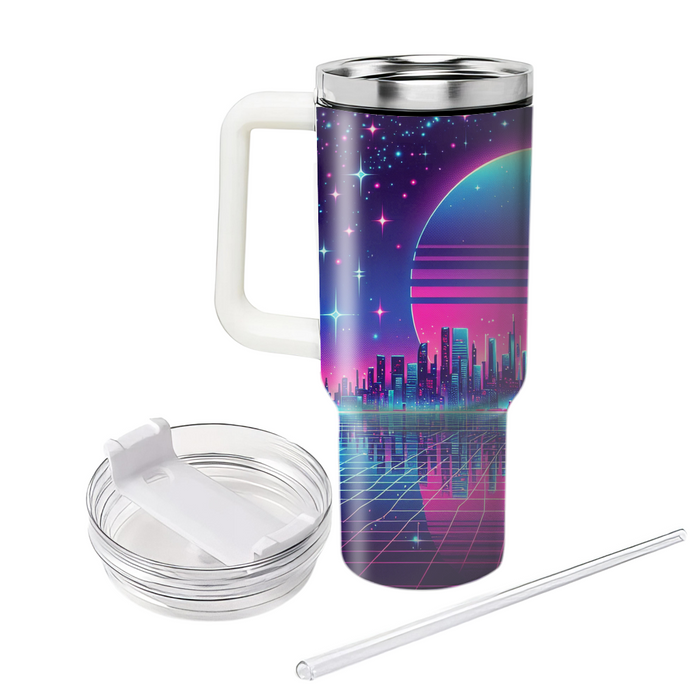 Neon Horizon  Personalized Tumblers