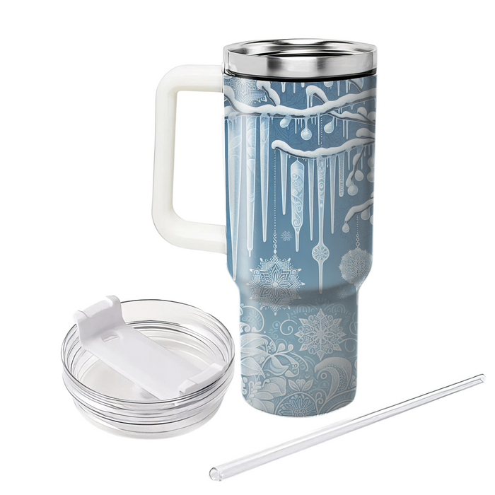 Winter Icicle  Travel Tumblers