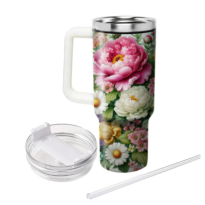 Blossoming Floral Delight  Decorative Tumblers