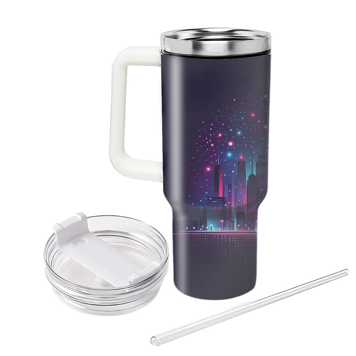 Vibrant City Lights  Personalized Tumblers