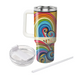 Whimsical Rainbow Swirls  Unique Tumblers