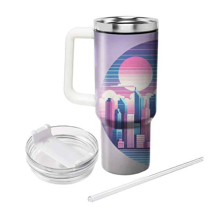 Vaporwave Velvet Dreams Travel Tumblers