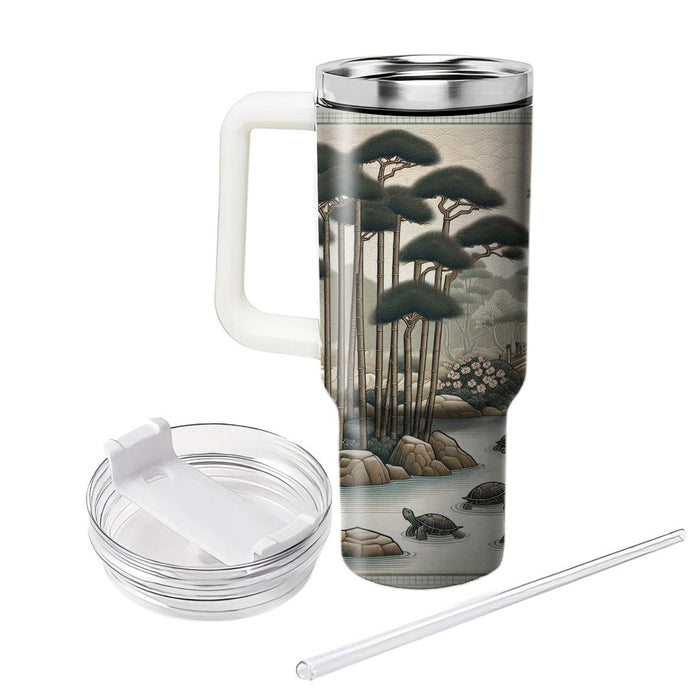 Zen Turtle Garden  Tumbler Cups