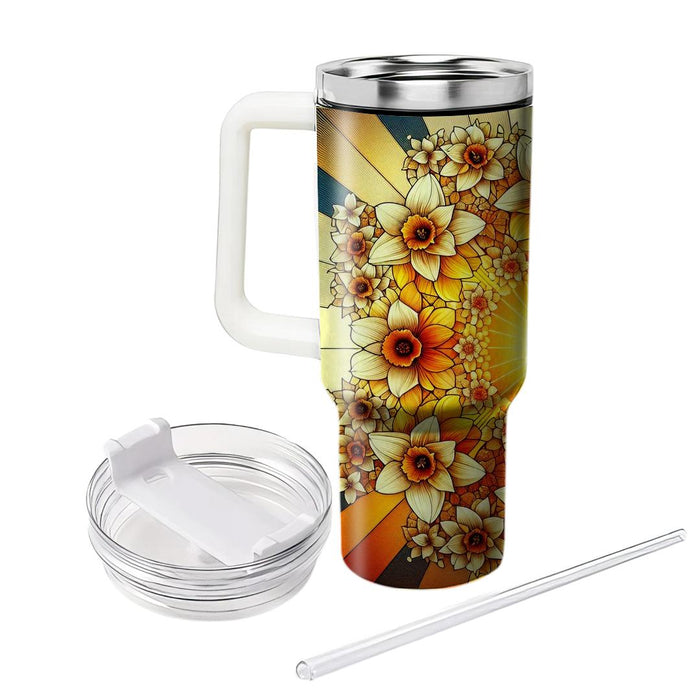 Sunset Daffodil Delight  Tumbler Cups