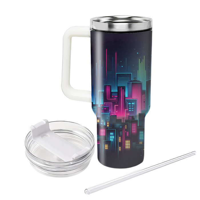 Neon Cityscape  Tumbler Cups