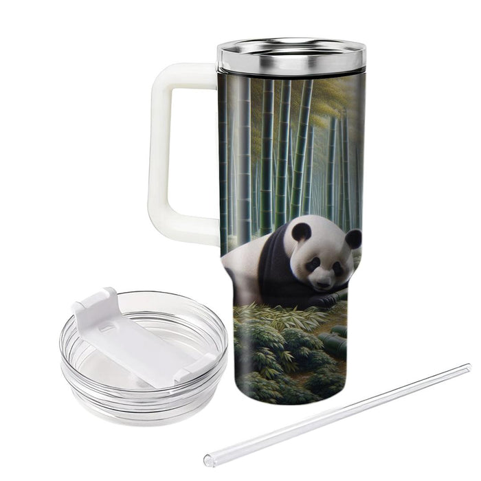 Gentle Panda Forest  Travel Tumblers