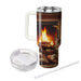 Winter Cozy Firelight  Insulated Tumblers