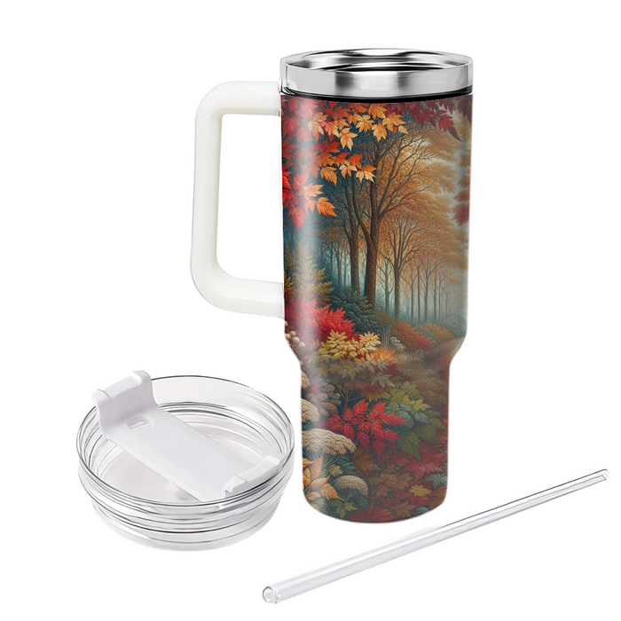 Autumn Leafy Path  Personalized Tumblers