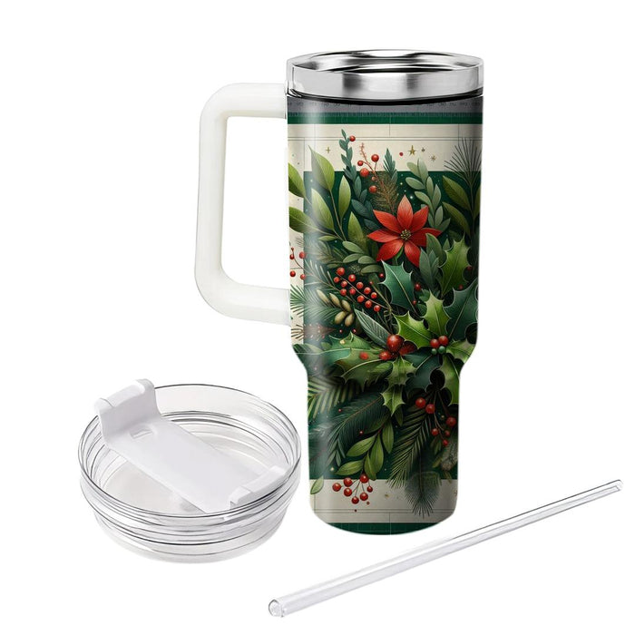 Winter Festive Foliage  Tumbler Cups