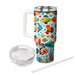 Funky Fish Pattern  Insulated Tumblers