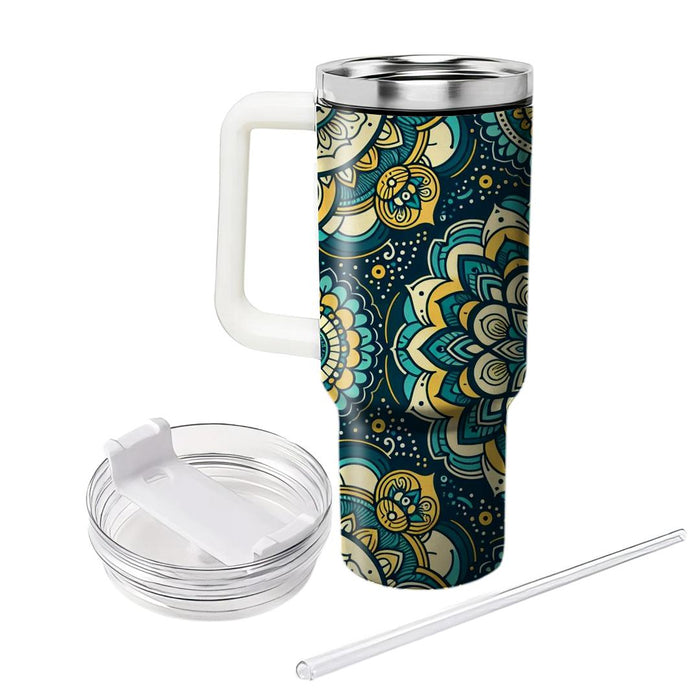 Mandala Circle Harmony  Travel Tumblers