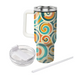 Retro Spiral Pattern  Insulated Tumblers