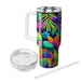 Geometric Neon Jungle  Decorative Tumblers