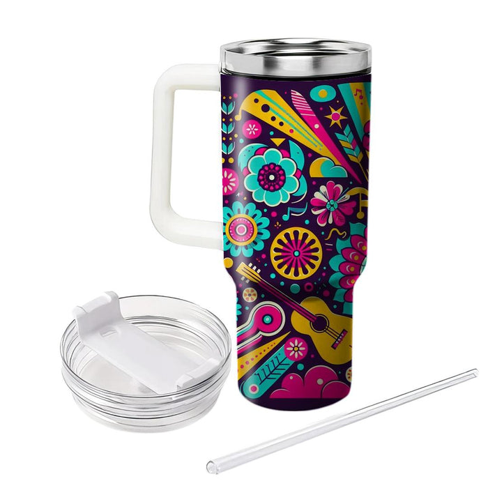 Vibrant Festival Dreams  Custom Tumblers