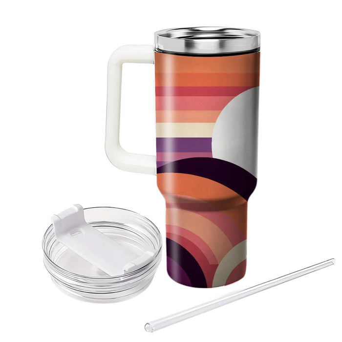 Sunset Gradient Arches  Tumblers With Lids