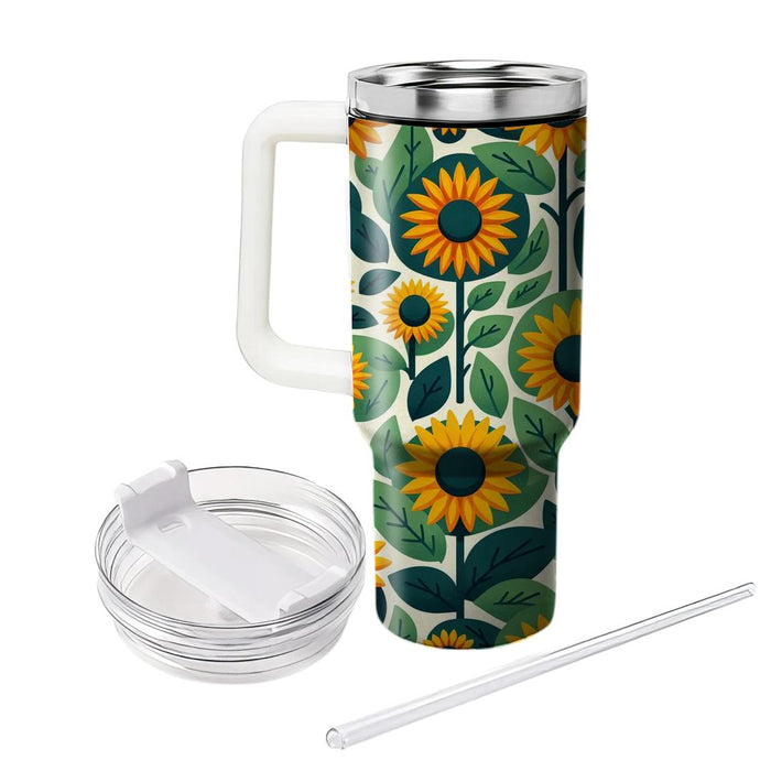 Sunflower Fields  Tumblers With Lids