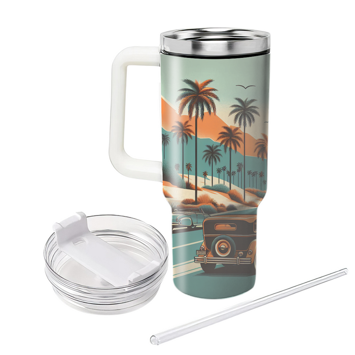 Vintage Summer Road Trip  Custom Tumblers