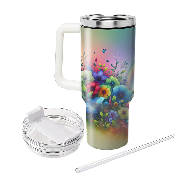 Spring Rainbow Dreams  Tumbler Cups