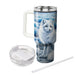 Winter Arctic Fox  Custom Tumblers