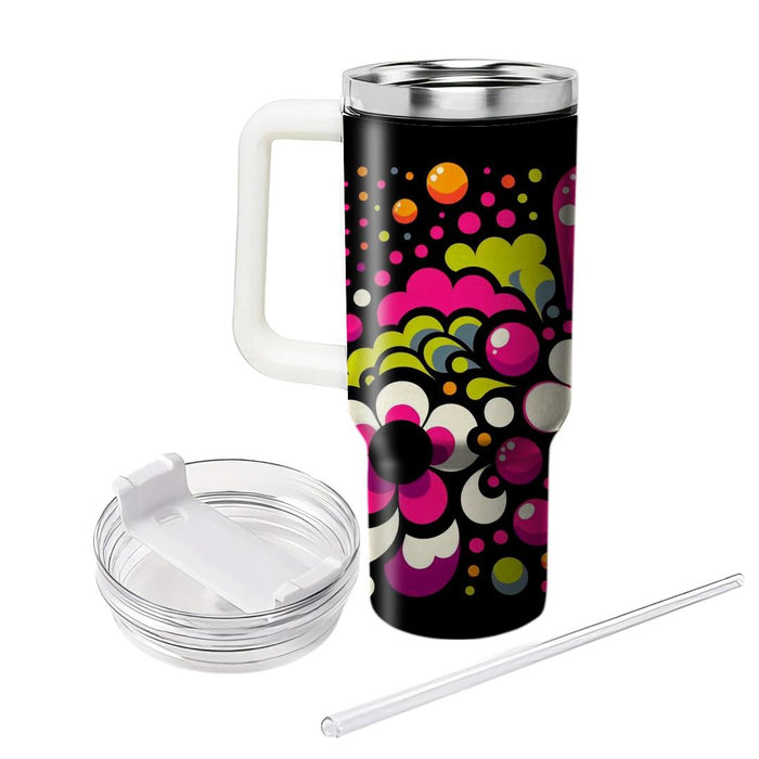 Funky Retro Polka Dots  Tumbler Cups