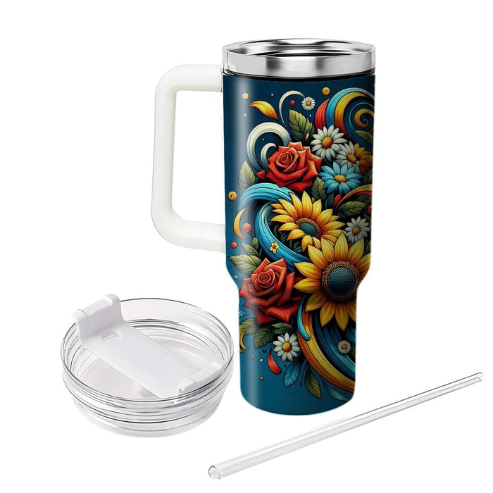 Floral Escape  Unique Tumblers