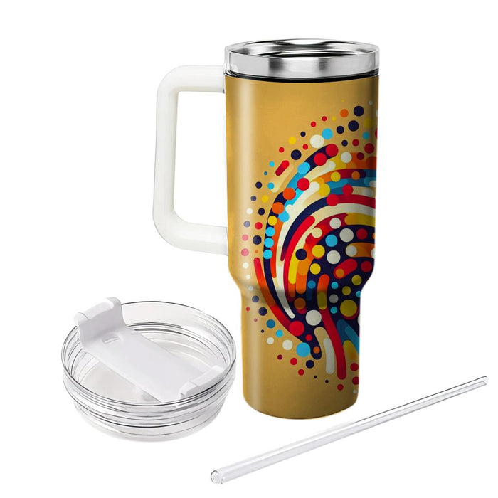 Funky Dot Mosaic  Travel Tumblers