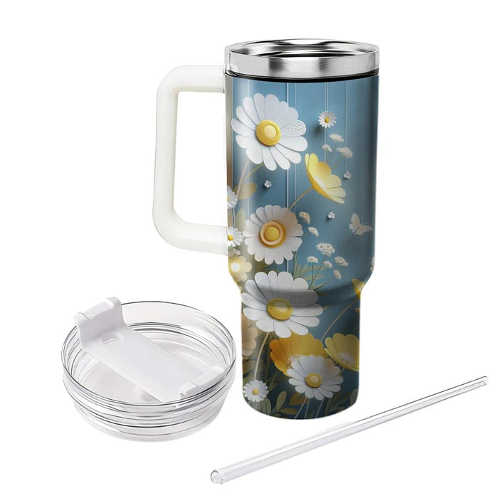 Fresh Floral Breeze  Decorative Tumblers