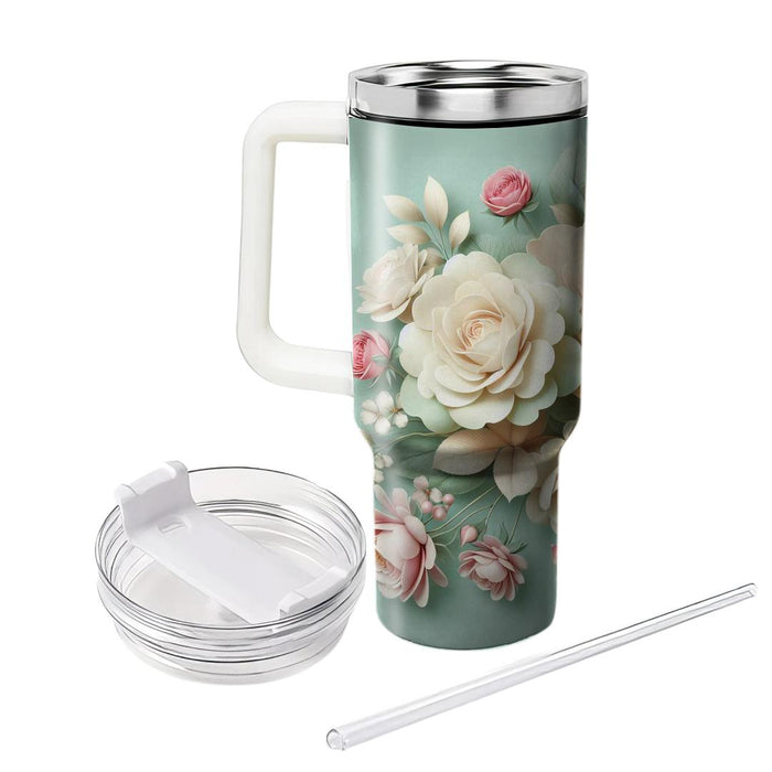 Spring Petal Whisper Tumblers With Lids