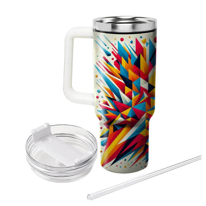 Vibrant Geometric Triangles  Tumblers For Gifts