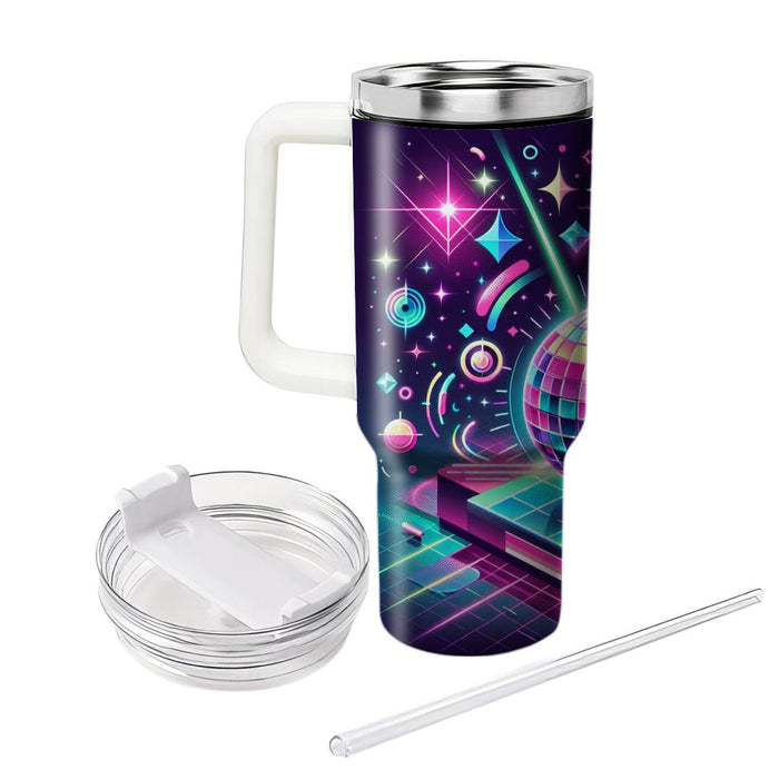 Retro Laser Disco  Decorative Tumblers