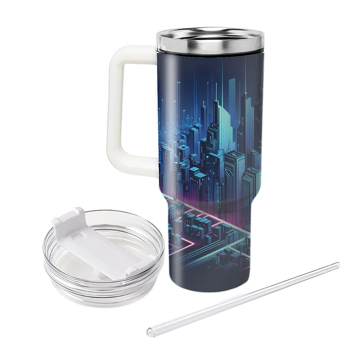 Futuristic Cityscape  Tumbler Cups