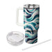 Abstract Geometric Wave Pattern  Decorative Tumblers