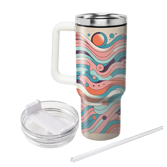 Vintage Vibe Waves  Custom Tumblers